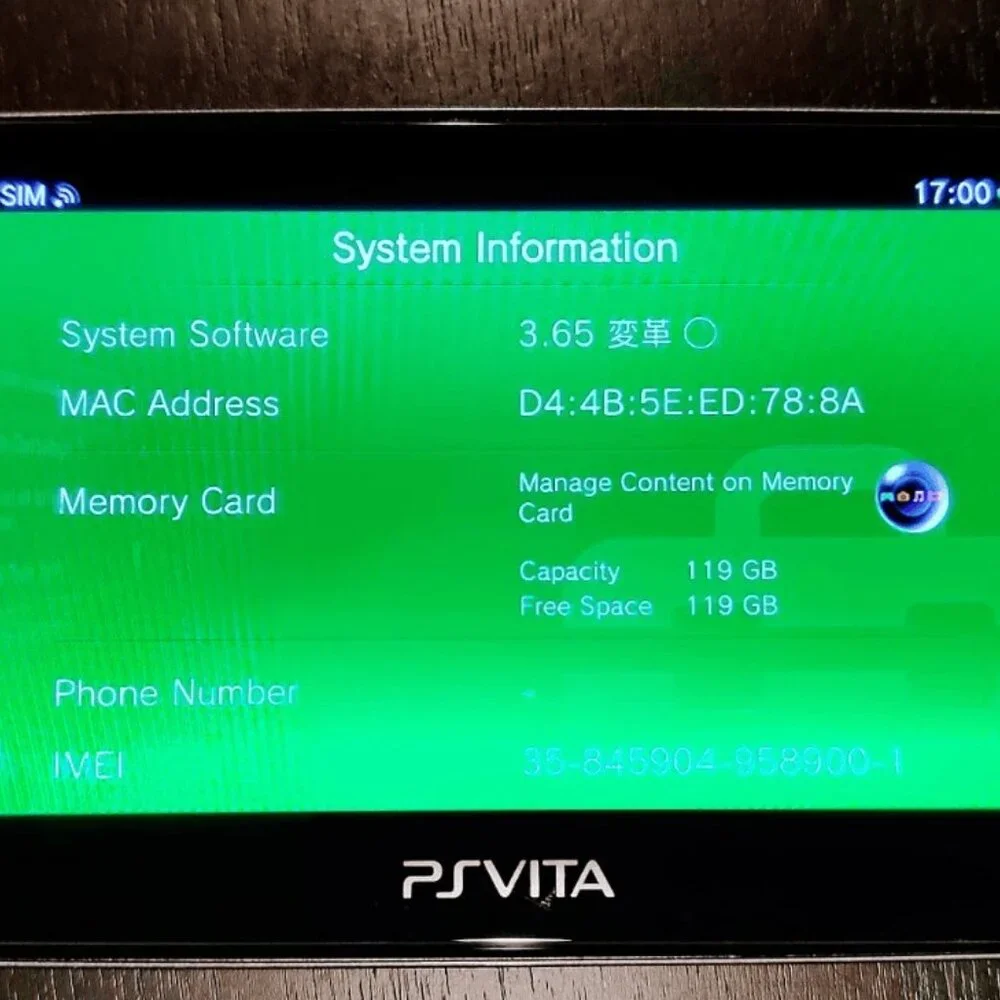 Sony PlayStation PS Vita OLED (PCH-1000) Firmware FW 3.65, 128GB - Ship in 1-DAY